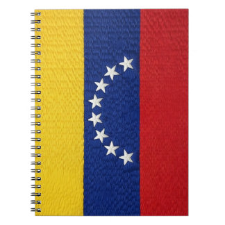 Venezuelan flag embroidery style design notitieboek