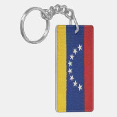 Venezuelan flag embroidery style design sleutelhanger (Voorkant Links)