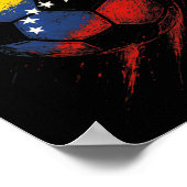 Venezuelan Flag Soccer Ll - Footll Player Pride  Poster (Hoek)