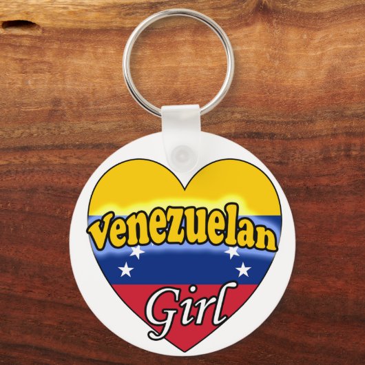 Venezuelan Girl Sleutelhanger (Voorkant)