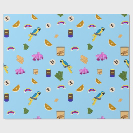 Venezuelan motifs cadeaupapier (Vlak)