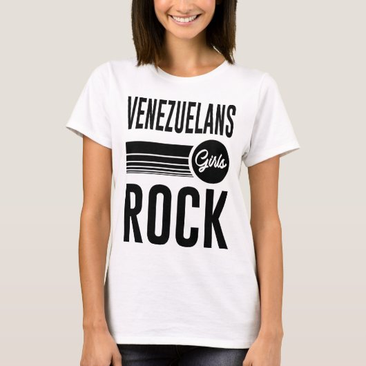 venezuelans meisjes rots t-shirt (Voorkant)