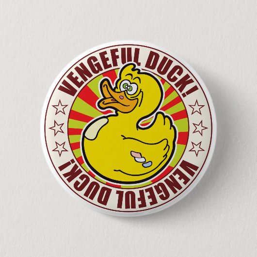 Vengeful Duck Ronde Button 5,7 Cm (Voorkant)