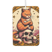 Vengeful Orange Cat, Skulls and Moon Luchtverfrisser (Voorkant)