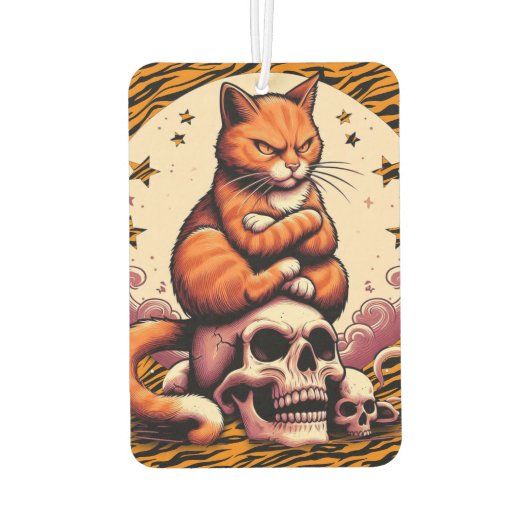 Vengeful Orange Cat, Skulls and Moon Luchtverfrisser (Achterkant)