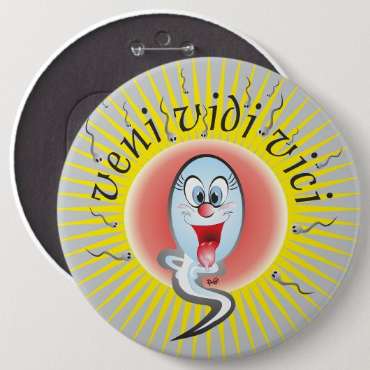 veni vedi vici Button (Voorkant /achterkant)