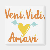 Veni. Vidi. Amavi. We came. We saw. We loved Magneet (Voorkant)