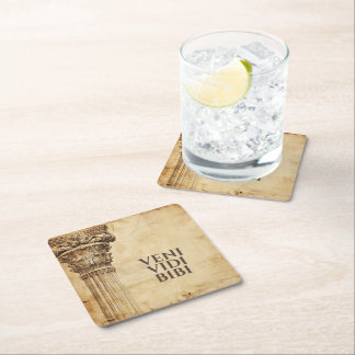 Veni Vidi Bibi Grappige Oude Romeinse Latijnse Spr Kartonnen Onderzetters