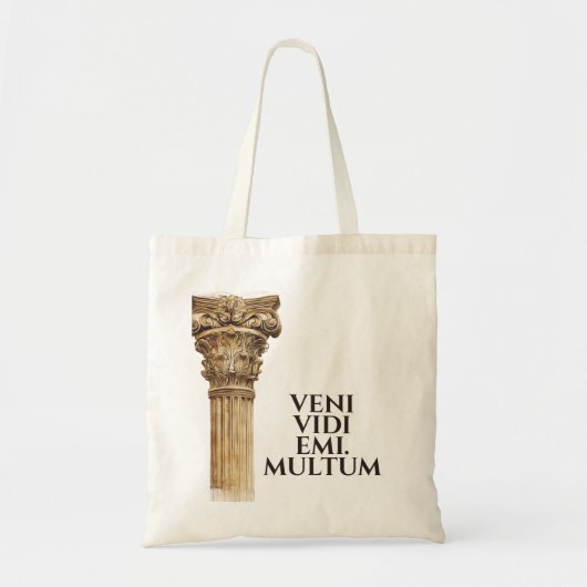 Veni Vidi Emi Funny Ancient Rome Latin Saying Tote Bag (Voorkant)