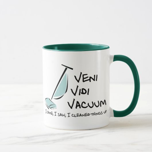 Veni Vidi Vacuum Mok (Rechts)