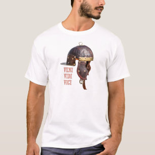 Veni, Vidi, Vici Ancient Roman helm T-shirt