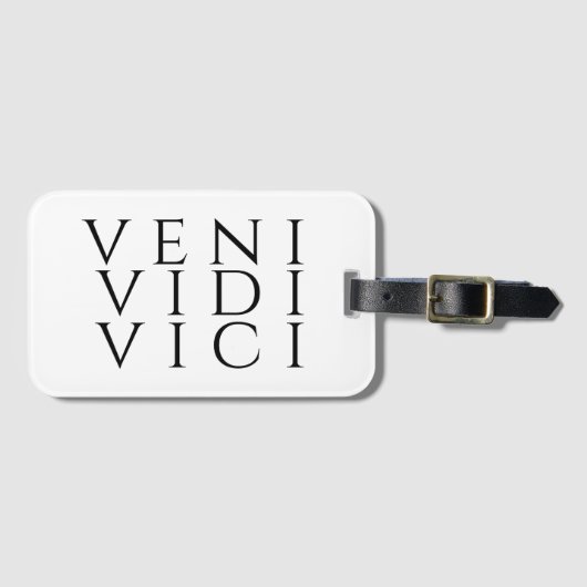 Veni Vidi Vici Bagagelabel (Voorkant (horizontaal))