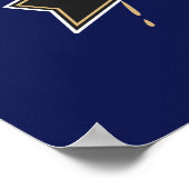 Veni Vidi Vici Blue Poster (Hoek)