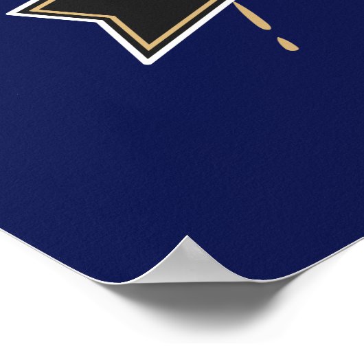 Veni Vidi Vici Blue Poster (Hoek)