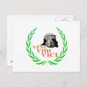 Veni Vidi Vici Briefkaart (Voorkant / Achterkant)