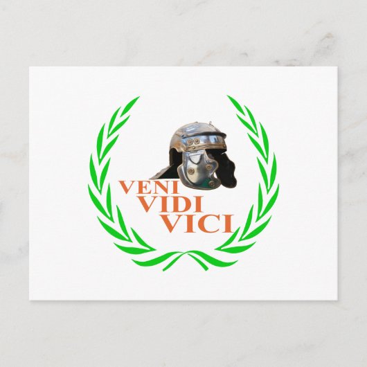 Veni Vidi Vici Briefkaart (Voorkant)