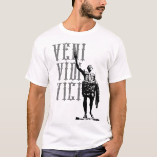 Veni Vidi Vici Caesar Motivatie Citaat Mannen T-shirt