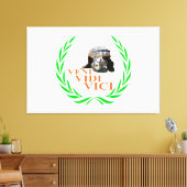 Veni Vidi Vici Canvas Afdruk (Insitu (Woonkamer))