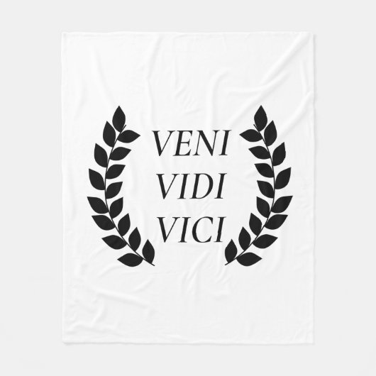Veni Vidi Vici Fleece Deken (Voorkant)