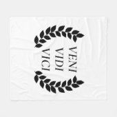 Veni Vidi Vici Fleece Deken (Voorkant (Horizontaal))