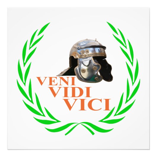 Veni Vidi Vici Foto Afdruk (Voorkant)