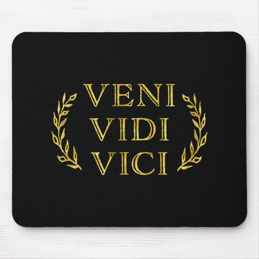 Veni Vidi Vici Funny Game Winner Muismat (Voorkant)