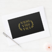 Veni Vidi Vici Funny Game Winner Rechthoekige Sticker (Envelop)