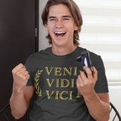 Veni Vidi Vici Funny Gamer Atleet of Afstuderen T-shirt