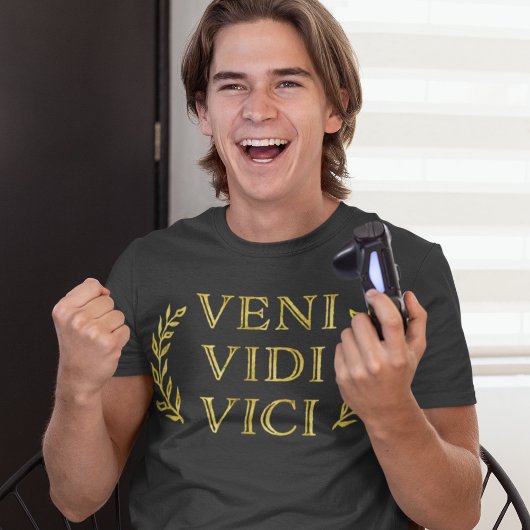 Veni Vidi Vici Funny Gamer Atleet of Afstuderen T-shirt