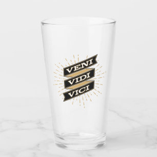 Veni Vidi Vici Glass Cup Glas