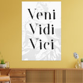 Veni, Vidi, Vici - "Ik kwam; ik zag; ik veroverde" Canvas Afdruk (Insitu (Woonkamer))