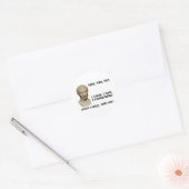 Veni, Vidi, Vici... ik kwam, ik zag, ik veroverde Ronde Sticker (Envelop)