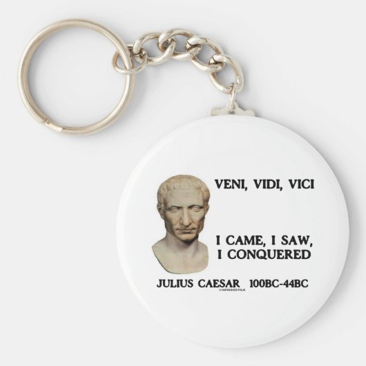 Veni, Vidi, Vici... ik kwam, ik zag, ik veroverde Sleutelhanger (Voorkant)