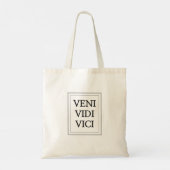 Veni, vidi, vici - ik kwam, ik zag, ik veroverde tote bag (Achterkant)
