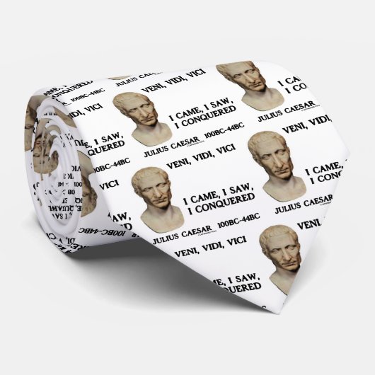 Veni, Vidi, Vici, ik zag dat ik Caesar veroverde Stropdas (Opgerold)