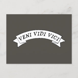 VENI VIDI VICI - Ik zag dat ik overviel Briefkaart