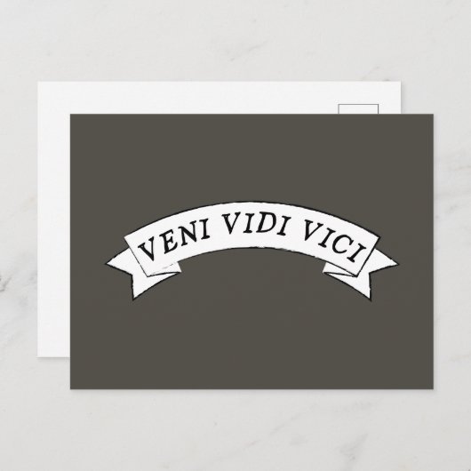 VENI VIDI VICI - Ik zag dat ik overviel Briefkaart (Voorkant / Achterkant)