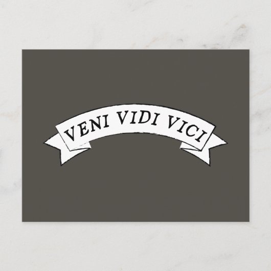 VENI VIDI VICI - Ik zag dat ik overviel Briefkaart (Voorkant)