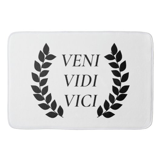 Veni Vidi Vici ik zag dat ik veroverd was Badmat (Voorkant)