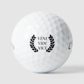 Veni Vidi Vici ik zag dat ik veroverd was Golfballen (Voorkant)