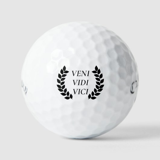Veni Vidi Vici ik zag dat ik veroverd was Golfballen (Voorkant)