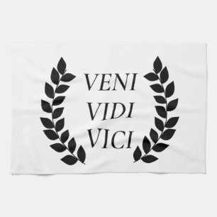 Veni Vidi Vici ik zag dat ik veroverd was Theedoek