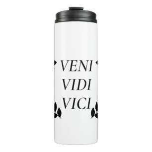 Veni Vidi Vici ik zag dat ik veroverd was Thermosbeker