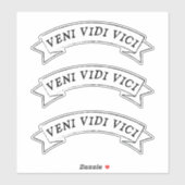 VENI VIDI VICI - Ik zag dat ik Vinyl veroverde Sticker (Vel)