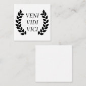Veni Vidi Vici Informatiekaartje (Voorkant / Achterkant)