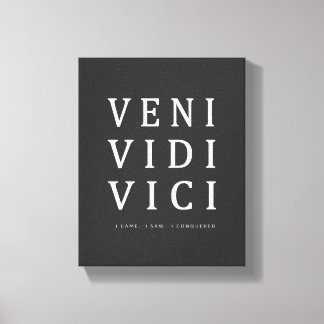 Veni Vidi Vici | Inspirerend Quote Wall Art Canvas Afdruk
