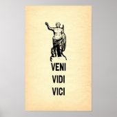 Veni Vidi Vici Julius Caesar Quote Poster (Voorkant)