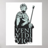 Veni Vidi Vici Julius Caesar Roman Poster (Voorkant)