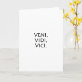 Veni vidi vici kaart (Gele Bloem)