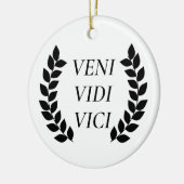 Veni Vidi Vici Keramisch Ornament (Links)